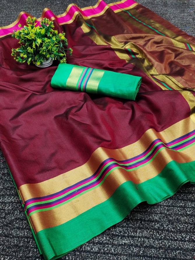 Jackpot 01 Fancy Designer Ethnic Wear Soft Silk Saree Collection